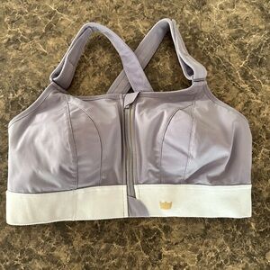 SHEFIT Purple and White Moisture-Wicking Bra